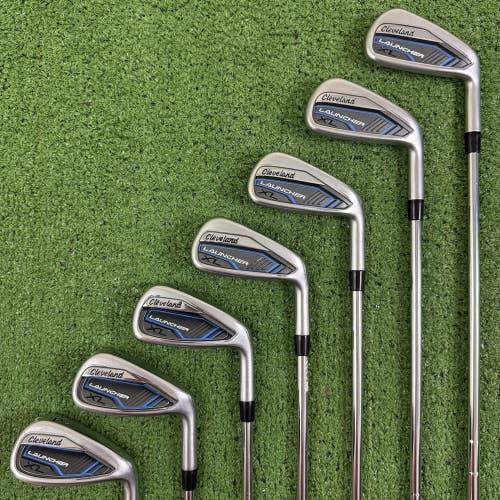 Cleveland Launcher XL Iron Set 4-PW Stiff Flex Elevate 95 MPH Steel
