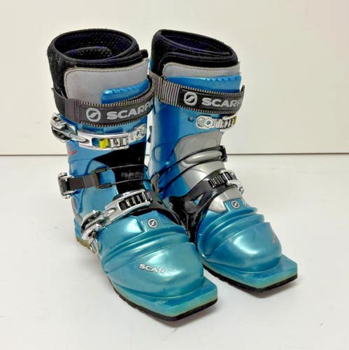 Scarpa T2X 3-Pin 75mm Telemark Ski Boots Wrap Liners MDP 26 Women's 9 READ