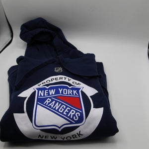 Men's New York Rangers Fanatics Navy Authentic Pro Core Secondary Fleece Pullover Hoodie