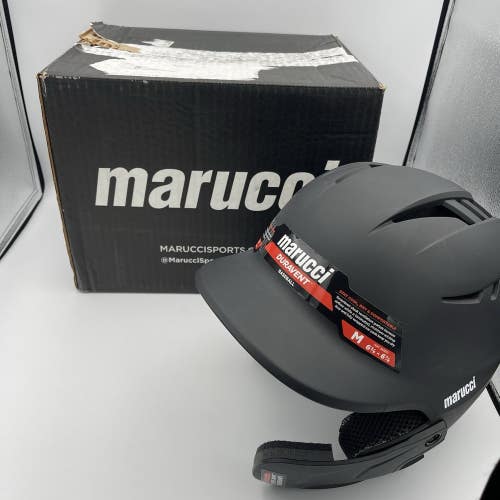 NEW Marucci Duravent Baseball Batting Helmet - Black Size Medium 6 3/8-6 7/8