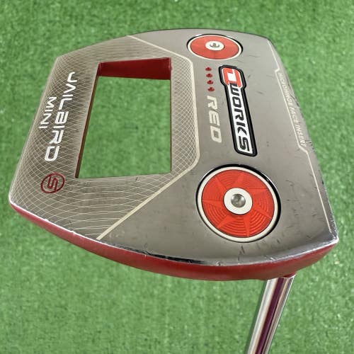 Odyssey O-Works Red Jailbird Mini 35 Mallet Putter Right Handed