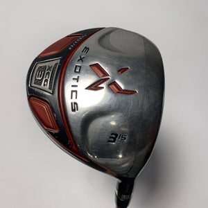 Tour Edge Exotics XCG3 3 Fairway Wood 15* Motore Exotics 75g Regular RH