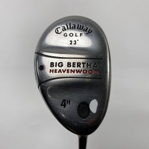 Callaway Big Bertha Heavenwood 4 Hybrid 23* RCH 75w Ladies Graphite Womens RH