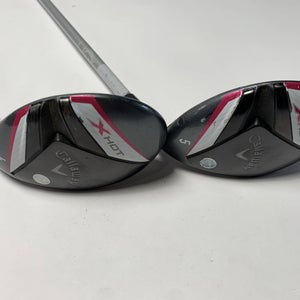 Callaway X Hot 19 Womens 4 & 5 Hybrid Set 22* 25* X Hot Ladies Graphite RH