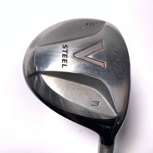 TaylorMade V Steel 3 Fairway Wood 15* MAS2 Stiff Graphite Mens RH