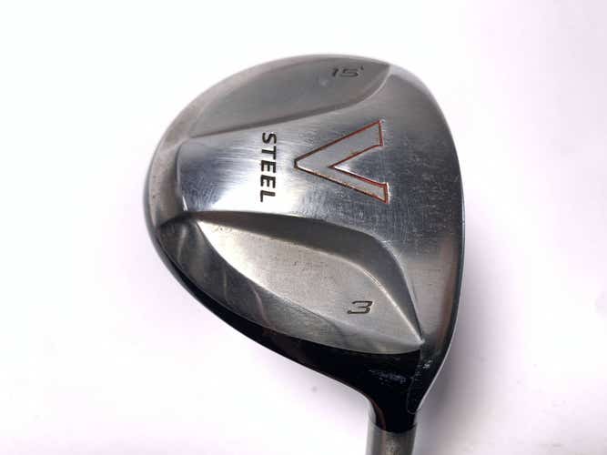 TaylorMade V Steel 3 Fairway Wood 15* MAS2 Stiff Graphite Mens RH