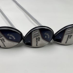 Callaway Big Bertha 2014 Wood Set 3 5 7 | 15* 18* 21* Fubuki Ladies Womens RH