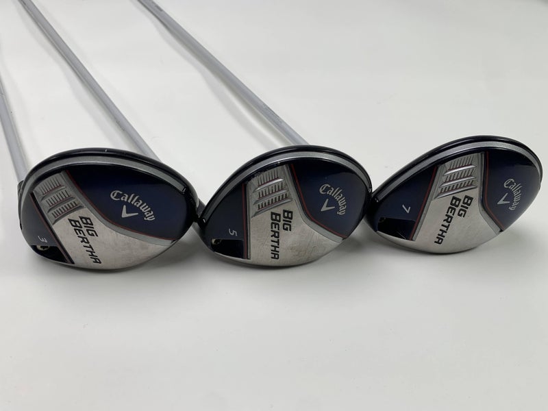 Callaway Big Bertha 2014 Wood Set 3 5 7 | 15* 18* 21* Fubuki Ladies Womens RH
