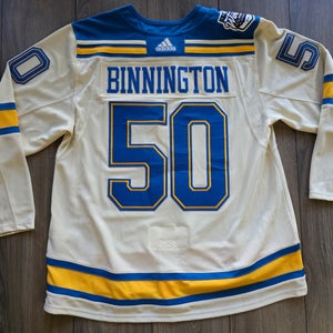 St Louis Blues Jordan Binnington 50 2022 Winter Classic Jersey 56 NWOT