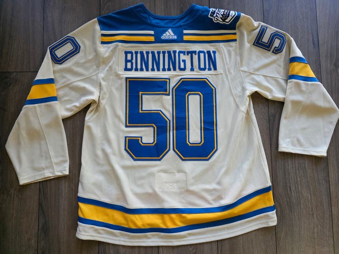 St Louis Blues Jordan Binnington 50 2022 Winter Classic Jersey 56 NWOT