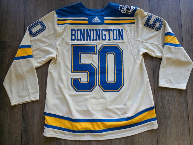 St Louis Blues Jordan Binnington 50 2022 Winter Classic Jersey 56 NWOT