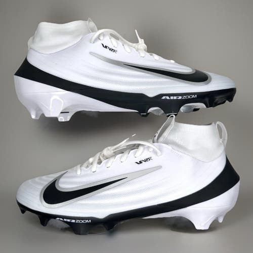 new men's 11 Nike Zoom Air Vapor Pro 1 Football Cleats White Black IB2495-105
