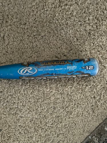 2017 Rawlings Raptor Alloy USSSA Certified Bat (-12) 26 oz 30" (Used)