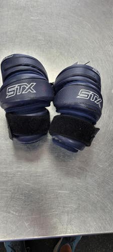 Used STX STALLION 300 Lacrosse Arm Pads/Guards Navy Blue MD 11497-S000150921