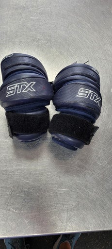 Used STX STALLION 300 Lacrosse Arm Pads/Guards Navy Blue MD 11497-S000150921