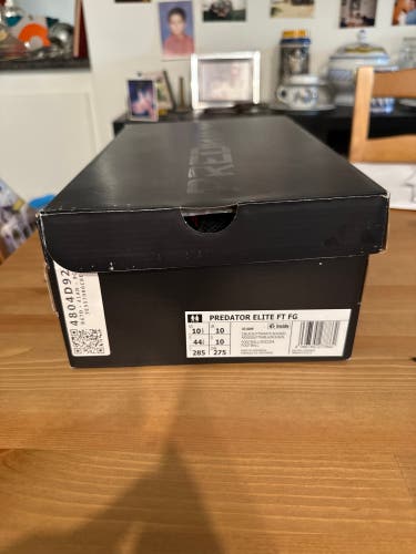 Adidas Predator Elite FT FG Black/Solar Red 10.5 Like New