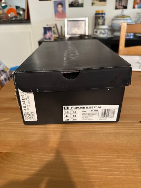 Adidas Predator Elite FT FG Black/Solar Red 10.5 Like New