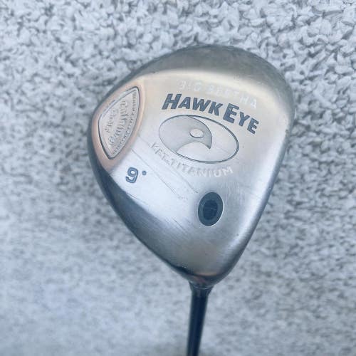 Callaway HawkEye Titanium Mens Right Handed Golf Club Driver 9 Degree L Flex