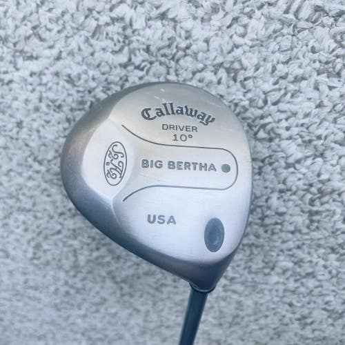 Callaway Big Bertha Mens Right Handed Golf Club Driver 10 Degree R Flex