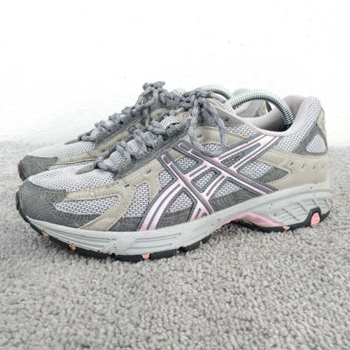Asics Gel Venture Womens Size 7 Running Shoes Gray Purple Athletic Sneakers