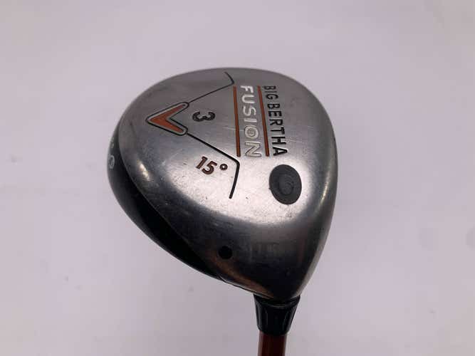 Callaway Big Bertha Fusion 3 Fairway Wood 15* Aldila NVS Orange 55g Regular RH