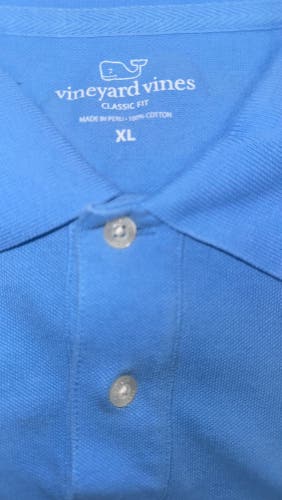 Vineyard Vines Men’s Blue Polo, XL – Classic & Timeless!