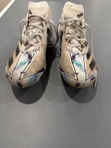 Men's  Size M 9.5 (W 10.5) Adidas Adizero Electric Molded Cleats (Used)