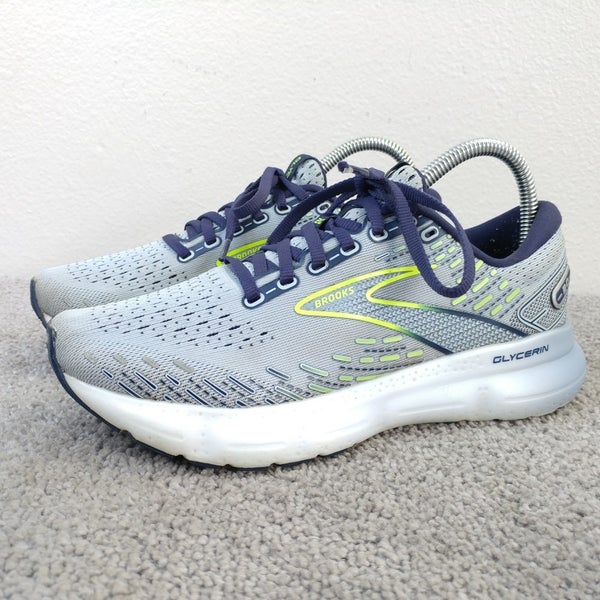 Brooks Glycerin GTS 20 Womens Size 7 Running Shoes Blue Sneakers 1203691B416