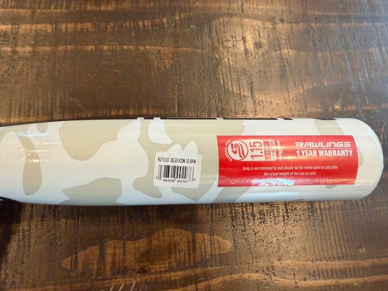 2025 Rawlings Icon Composite USSSA Certified Bat (-10) 20 oz 30" (New)