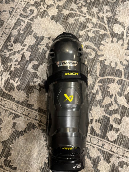 Senior Bauer Supreme Mach 15" Shin Pads Pro Stock (New)