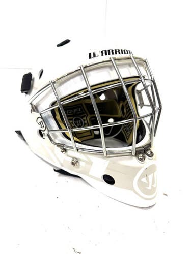 Used Warrior YOUTH R/F1 Youth Goalie Helmet/Mask White One Size 11860-S000295341