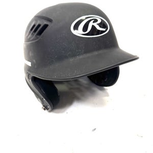 Used Rawlings 6 1/2 - 7 1/8 Batting Helmet No Mask Black One Size 11860-S000295406