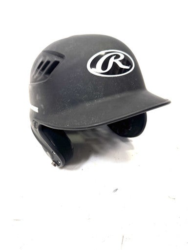 Used Rawlings 6 1/2 - 7 1/8 Batting Helmet No Mask Black One Size 11860-S000295406