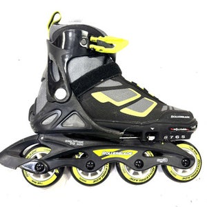 Used Rollerblade SPITFIRE XT 5-8 Senior Rec Fitness Skates Black Adjustable 11860-S000295438