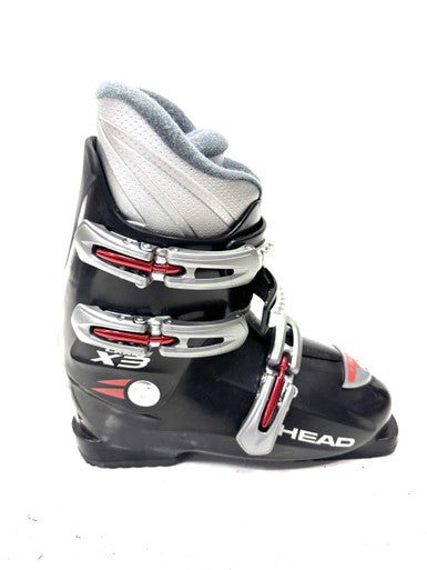 Used Head X3 Boys DH Ski Boot Black 250 MP - M07 - W08 11860-S000295544