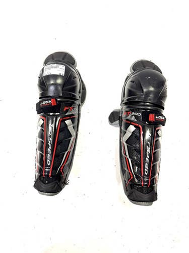 Used CCM FT390 Intermediate Shin Guards Black 11" 11860-S000295109