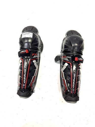Used CCM FT390 Intermediate Shin Guards Black 11" 11860-S000295109