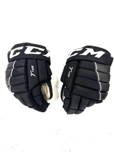 Used CCM T4R Youth Gloves Black 10" 11860-S000295203