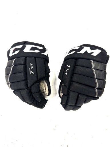 Used CCM T4R Youth Gloves Black 10" 11860-S000295203