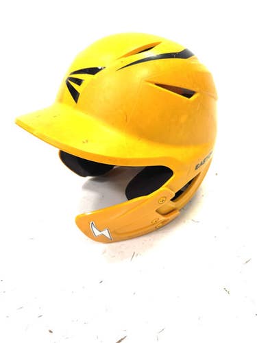 Used Easton ELITE X SR 7 1/8 -7 1/2 W JAW Batting Helmet No Mask Yellow One Size 11860-S000295253