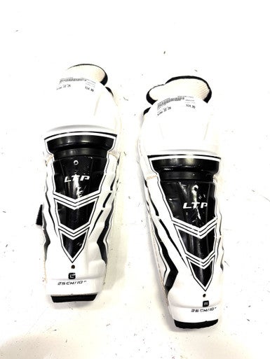 Used CCM LTP Junior Shin Guards White 10" 11860-S000295066