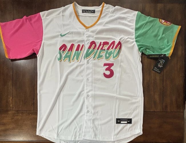 San Diego Padres Jackson Merrill White City Connect MLB Jersey Adult XL
