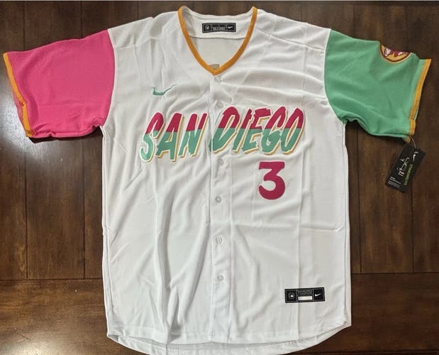 San Diego Padres Jackson Merrill White City Connect MLB Jersey Adult Large