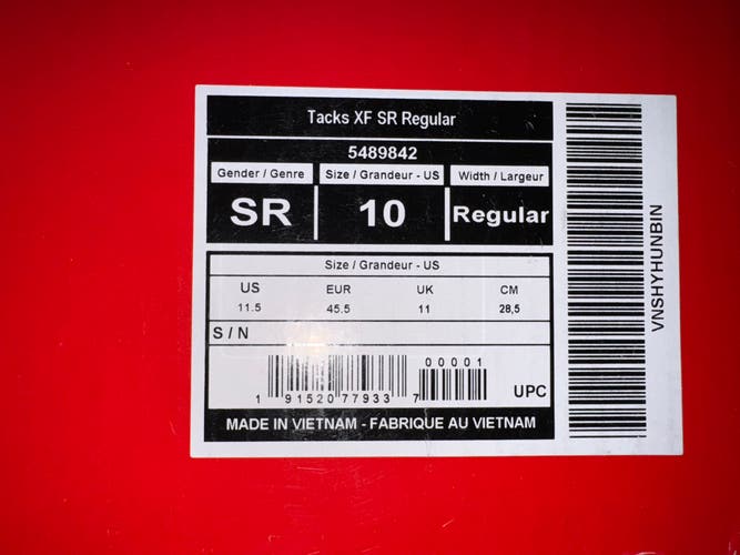 2024 CCM Tacks XF Hockey Skates Regular Width   10 (New)