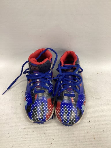 Used Under Armour FREEDOM BB/SB Cleats White/Red/Navy Youth 13.0 11851-S000035769