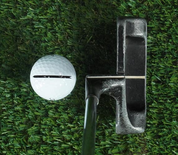 VINTAGE KISER SHEAR-LINE BLADE PUTTER 35" STEEL SHAFT LAMKIN GRIP RH ~ L@@K!!