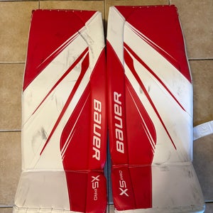 Small Bauer Vapor X5 Pro Goalie Leg Pads (Used)