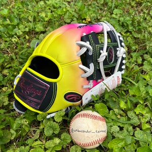 Rawlings Heart of the Hide 11.5” R2G Pink/Yellow/Black