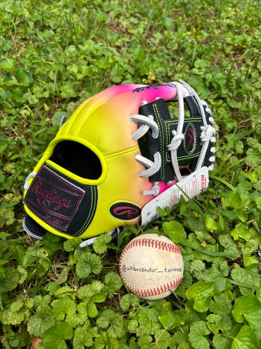 Rawlings Heart of the Hide 11.5” R2G Pink/Yellow/Black