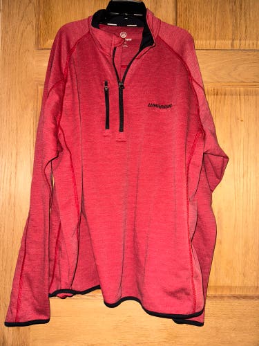 Warrior XL red quarter zip hockey brand men’s